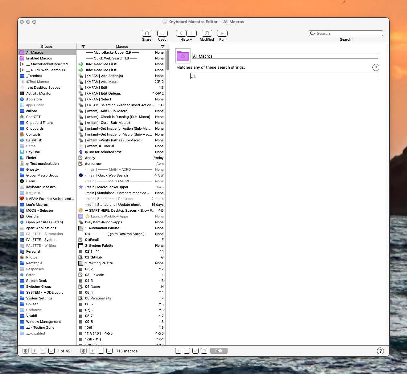 My Keyboard Maestro Setup